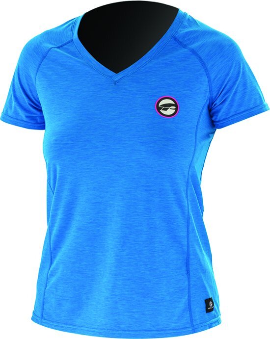 Pro Limit Prolimit UV shirt Dames korte mouwen - Blauw/Roze - Maat XS