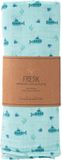 Fresk Hydrofiele Doek – 120 x 120 cm - Biologisch katoen - Blauw - Submarine
