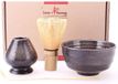 Set de cérémonie du thé Matcha japonaise sans marque - 4 pièces porte-fouet goma