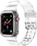 Strap-it Clear TPU sportbandje - Apple Watch - Transparant - 44/45/46/49mm