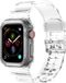 Strap-it Clear TPU sportbandje - Apple Watch - Transparant - 44/45/46/49mm