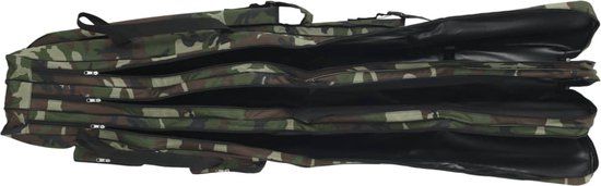 Hengeltas 160 cm camouflage oxford stof groen