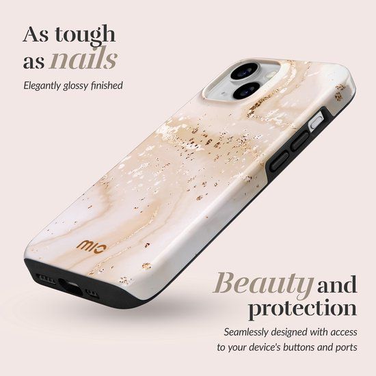 Mobilize Mio iPhone 16e MagSafe Case - Gold Marble