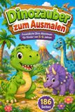 Dinosaurier Malbuch für Kinder von 5–6 Jahren: 93 süße Dino-Ausmalbilder mit T-Rex, Triceratops, Brachiosaurus und vielen freundlichen Dinosauriern