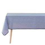 Douceur d'intérieur Rechthoekig tafelkleed (150 x 200 cm) Vichy blauw, polyester garen geverfd