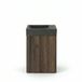 Saniclass Chaci Ensemble de meubles de toilette - 40x65cm - 1 porte - 1 trou de robinet - droite - lavabo pierre naturelle foncé - noyer