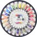 Artist & Co Set de peinture acrylique/loisirs créatifs - 24x tubes de 12 ml - avec palette de peinture ronde - Peinture