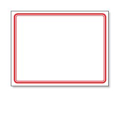 Seiko SLP-NR Label - 54 x 70mm - Red/White - 160 Labels