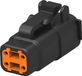 TE Connectivity DTMH06-4SA Female behuizing (kabel) DTMH Totaal aantal polen 4 1 stuk(s)