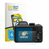 BROTECT Bedifol GmbH Screenprotector 6 Stuks voor Kodak Pixpro AZ425 Beschermglas transparant
