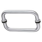 Amig - Set handgrepen voor glas Mod.4 in 18/8 roestvrij staal