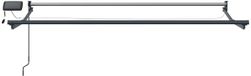 vidaXL Manual Awning Frame with Solar LED 3 x 2.5 m Anthracite