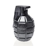 Candellana Grenade Steel Lavender's Blue, geurkaars, 8 x 14 x 8 cm, 130 ml