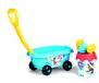 4KidsOnly Smoby Paw Patrol Gevuld Strandkarretje Blauw/Geel Kunststof