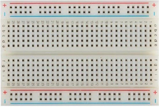 Velleman VTBB2N Breadboard - 400 contactpunten - Grijs