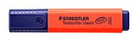 STAEDTLER 364-2 Textsurfer Classic markeerstift, wigvormige punt, circa 1-5 mm, 10 stuks in kartonnen etui, rood