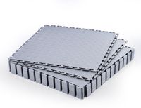 VEVOR PVC Garagevloeren, 16-Pack 513x513x5 mm, Lichtgrijs