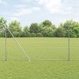 Grillage hexagonal avec poteaux 10 x 1,6 m Acier galvanisé
