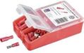 TRU COMPONENTS Assortiment kabelschoenen 4,8x0,8 mm 0.5 mm² 1.5 mm² Rood 140 stuk(s)