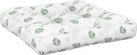 vidaXL Coussin de palette 60x61,5x10 cm motif feuilles tissu oxford