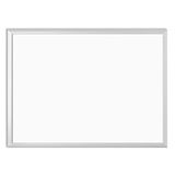 U Brands Melamine niet-magnetisch droogwisbord, 24 x 45 cm, zilveren aluminium frame