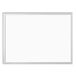 U Brands Melamine niet-magnetisch droogwisbord, 24 x 45 cm, zilveren aluminium frame