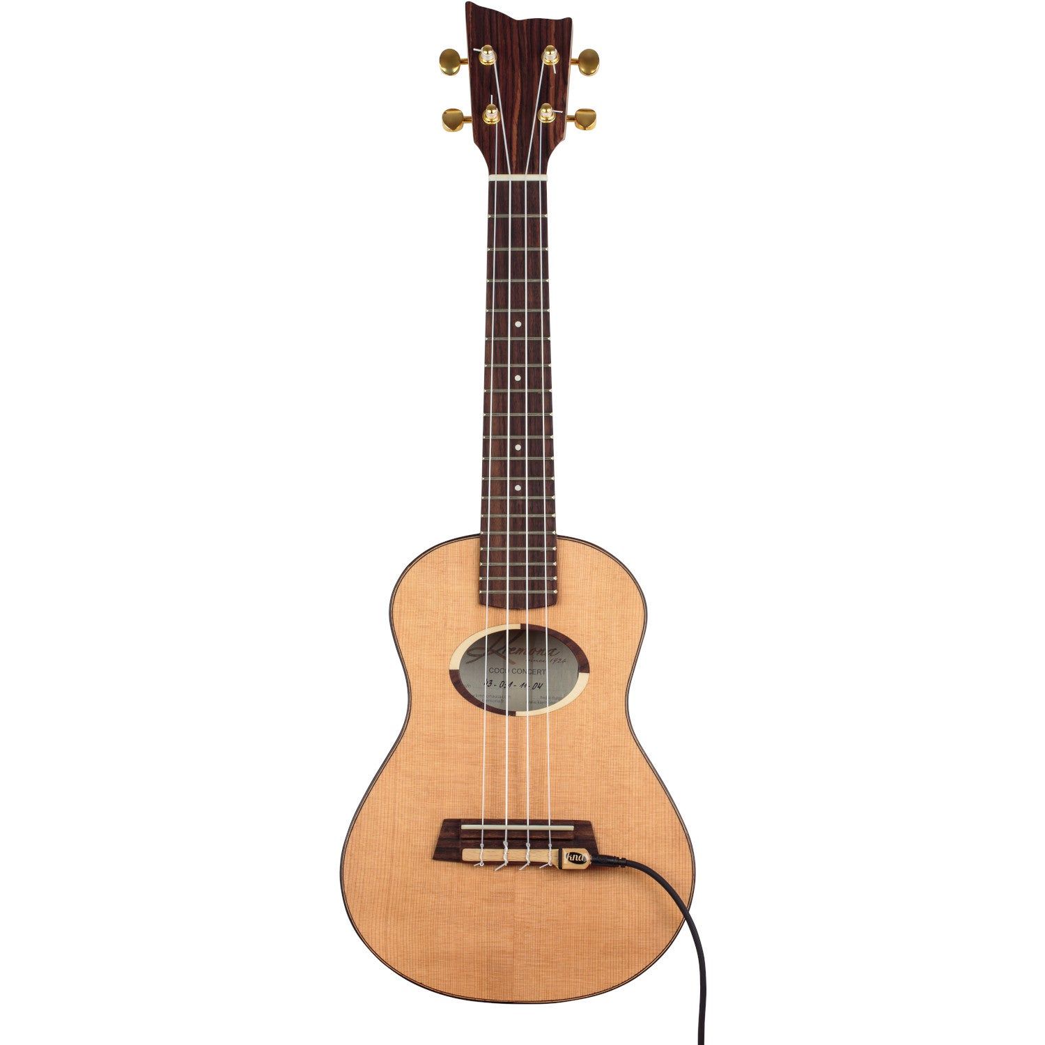 Kremona Coco Concert Ukulele with KNA UK-1 Pickup and Case