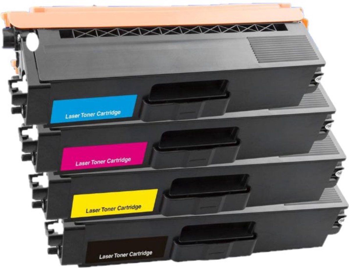 InktDL Compatible TN423 XL Multipack Laser toner cartridges voor Brother TN-423BK, TN-423C, TN-423M en TN-423Y | Geschikt voor Brother DCP-L8410, HL-L8260CDW, HL-8360CDW, MFC-L8690CDW, MFC-L8900CDW (Zwart, cyaan, magenta & geel)
