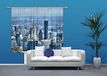 AG Design New York City gordijn, 2-delig, stof, meerkleurig, 180 x 160 cm