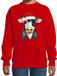 Bellatio Decorations Kersttrui / sweater boerderijdieren - kinderen - Koe - rood - kerstmuts - Kerstmis 110/116