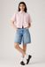 Levi's Harlie korte blouse met korte mouwen - Women's - 2XS - Roze / Rachel Stripe Peachskin