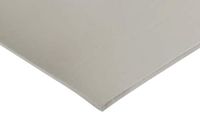 Rubberen lepel wit, 1 m x 3 mm x 600 mm