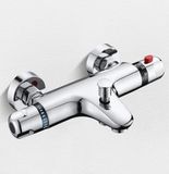 Merkloos Wan GmbH Thermostatische badmengkraan en wandmengkraan voor douche met veiligheidsslot