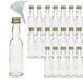 Mikken 20 Mini Glazen Flessen 40 ml met Schroefdop incl. Trechter