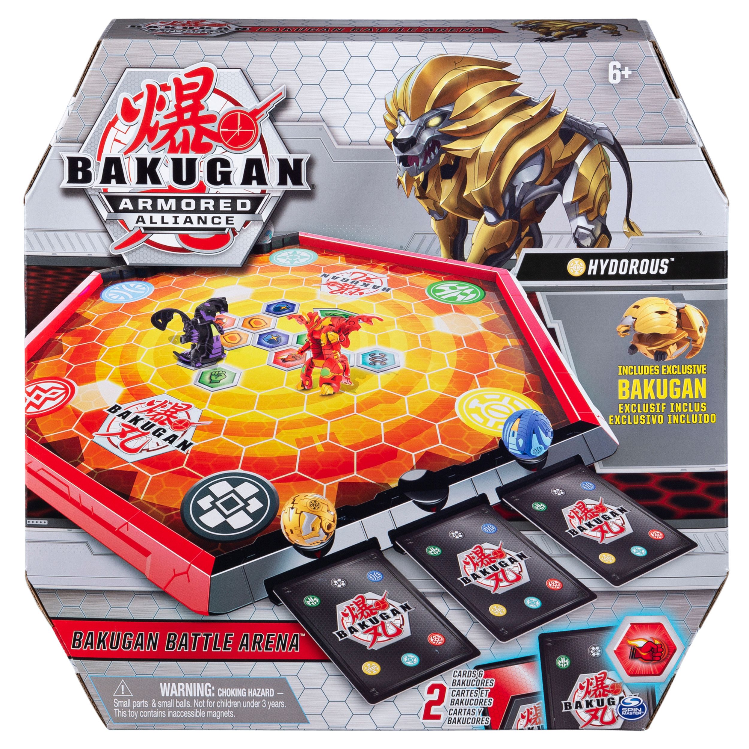 Spin Master Bakugan-gevechtsarena, speelbord met exclusieve Gold Hydorous Bakugan, vanaf 6 jr.