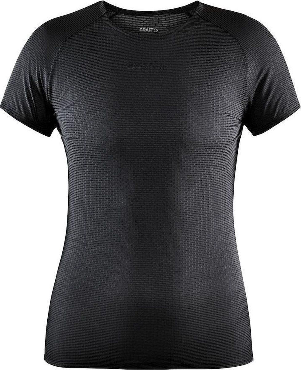 Craft PRO DRY NANOWEIGHT SS W BLACK T-shirt Dames Zwart - XXL