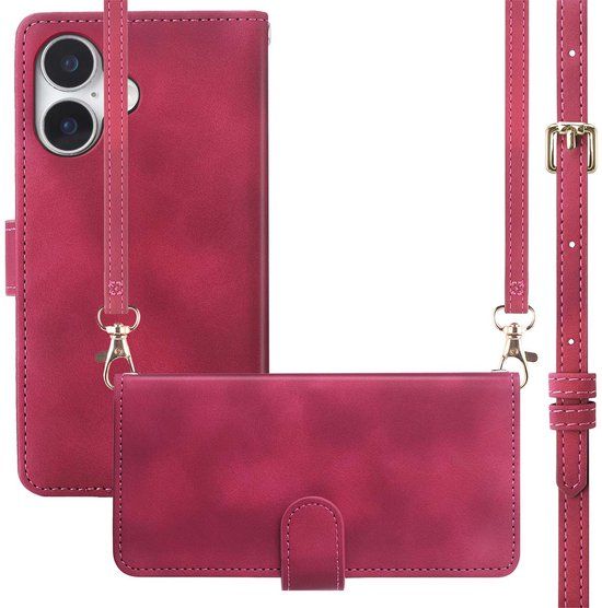 imoshion Bookcase met koord voor de Apple iPhone 17 - Rood