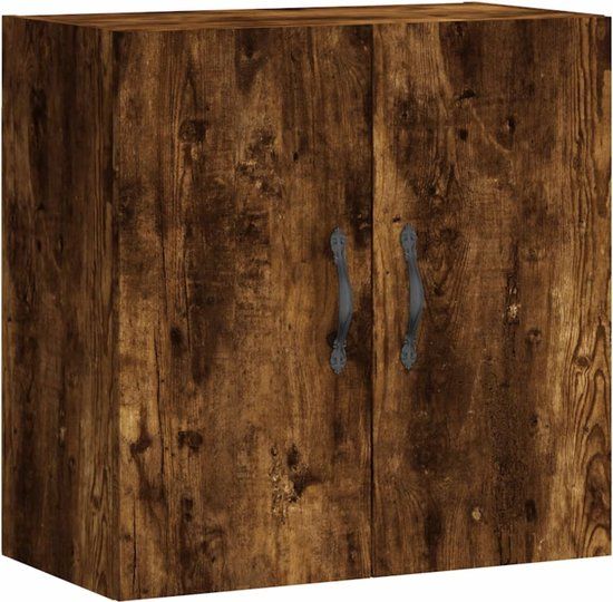 vidaXL Wandkast 60x31x60 cm bewerkt hout gerookt eikenkleurig