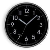 Versa Wandklok Natxitua Zwart Aluminium Kwarts