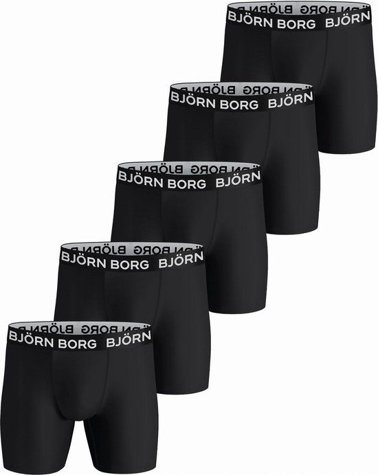 Björn Borg Heren Boxershort 5-Pack Performance - Zwart - Maat M