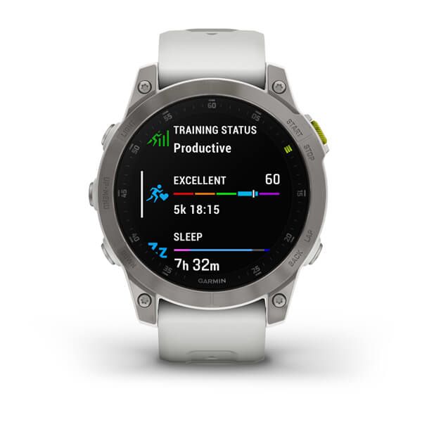 Garmin epix Gen 2 Smartwatch - 45mm - AMOLED - GPS - White Titanium