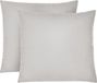 BIBERNA Lot de 2 housses de coussin en jersey fin (gris, 40x40 cm)