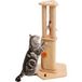 Poteau griffoir pour chat en sisal naturel 67 cm - Évite les griffures sur les meubles - Avec jouets