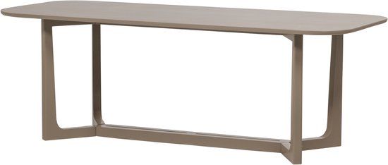 WOOOD Ferion Eettafel - Mangohout - Mud - 76x240x90 cm