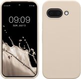kwmobile telefoonhoesje geschikt voor Google Pixel 9a - Hoesje met siliconen coating - Smartphone case in crème