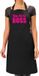 Bellatio Decorations The real boss cadeau schort zwart/roze dames