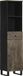 Maison Exclusive - Armoire de salle de bain noir 38x33x160 cm bois massif manguier