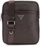 GUESS Milano Crossbody Flat Dark Brown schoudertas