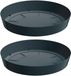 Prosperplast Soucoupe pour pot de fleurs/pot de plantes - 3x - anthracite - rond - Dia 15,5 cm