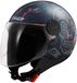LS2 OF558 Sphere Lux II Maxca Kobalt Oranje Jethelm - Maat XL - Helm